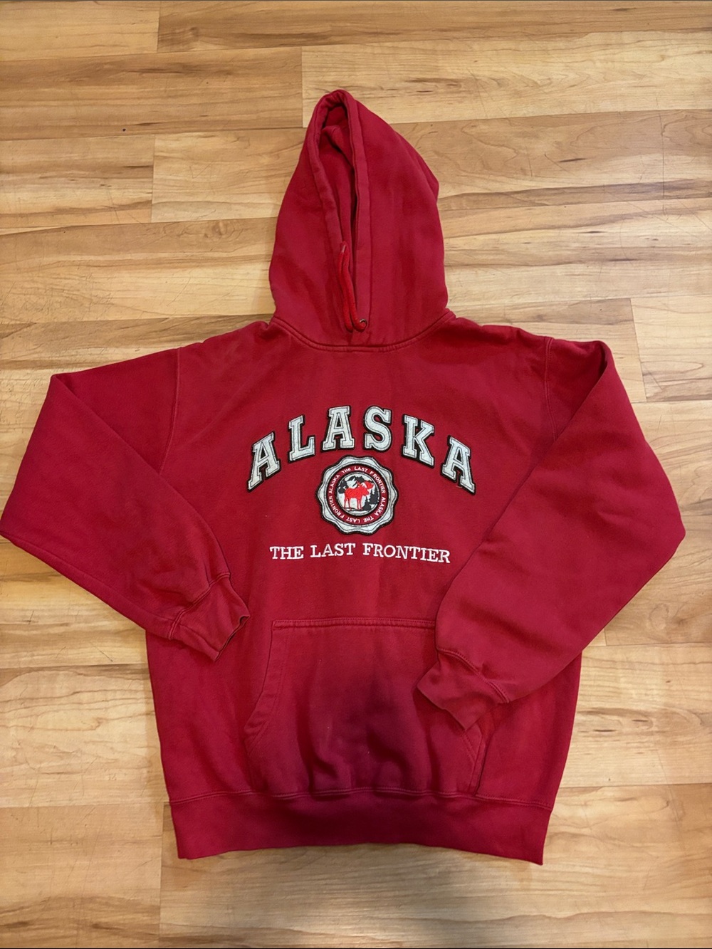 Red 'Alaska - The Last Frontier' Pullover Hoodie